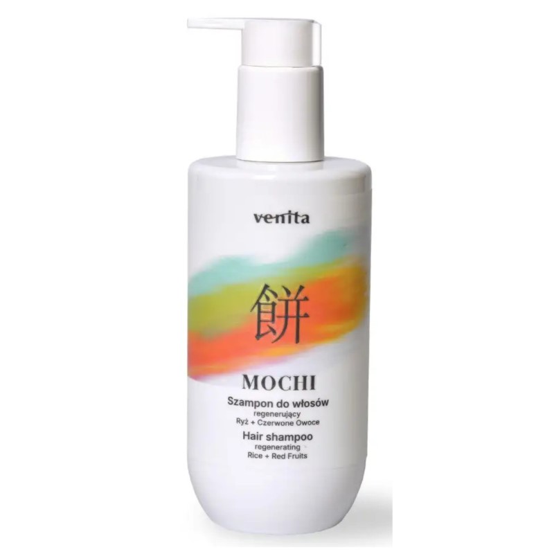 Mochi Szampon regenerujący Ryż + Czerwone owoce