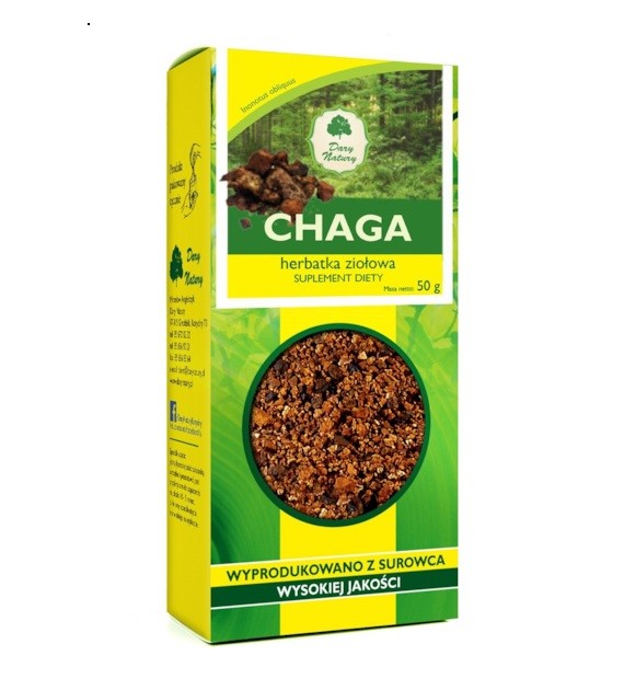 Dary Natury Chaga 50 G guz brzozy Dary Natury Chaga 50 G guz brzozy