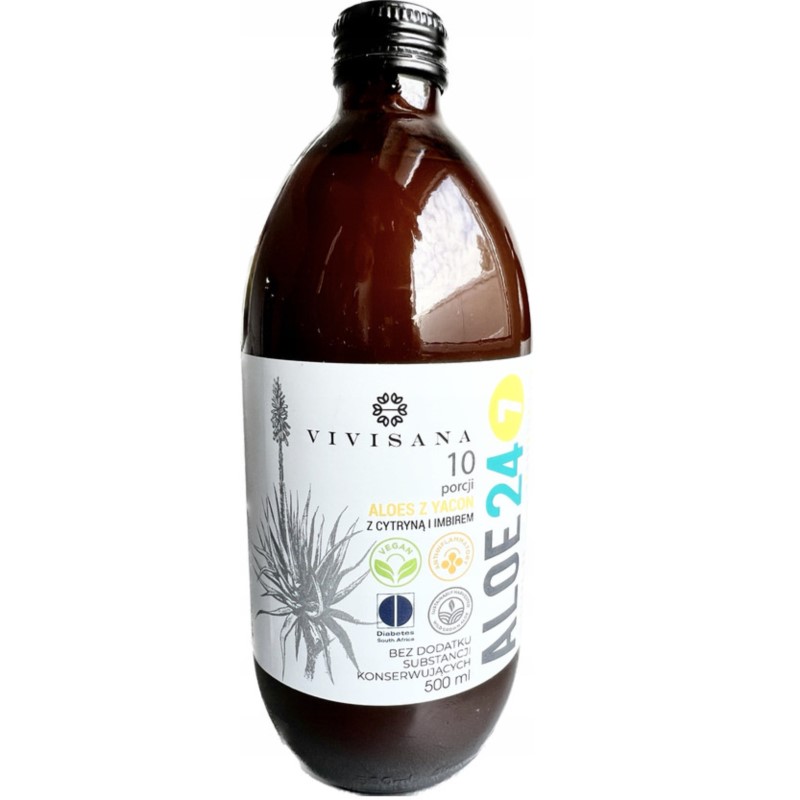 VIVISANA Sok z Aloesu 24/7  Imbir Cytryna 500 ml