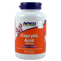 Now Foods Kwas Kaprylowy 600 Mg 100 T