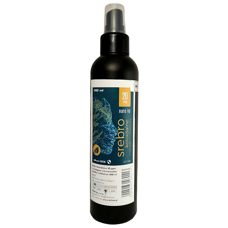 ZOKE Srebro koloida. z krwawanikiem 20 ppm. 200 ml ZOKE Srebro koloida. z krwawanikiem 20 ppm. 200 ml