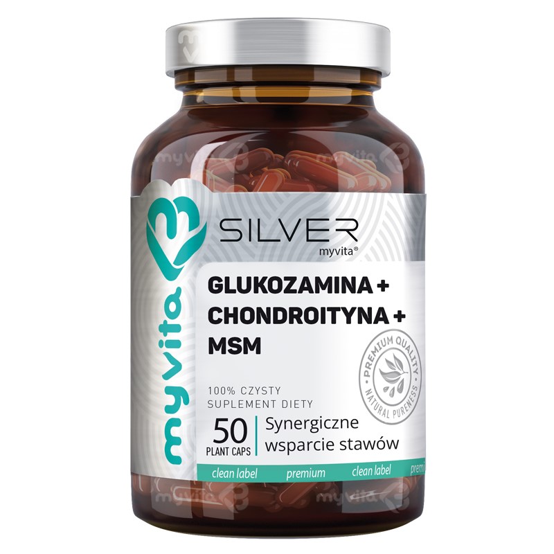 Myvita Silver Glukozamina Chondroityna MSM 50 k