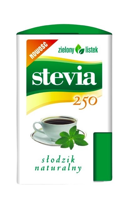 Zielony Listek Stevia 250 szt słodzik