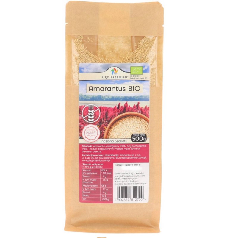 Pięć Przemian Amarantus BIO 500 g Pięć Przemian Amarantus BIO 500 g