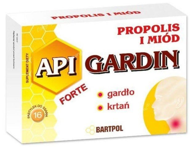 Bartpol Api Gardin Propolis Miód 16 Tabl.