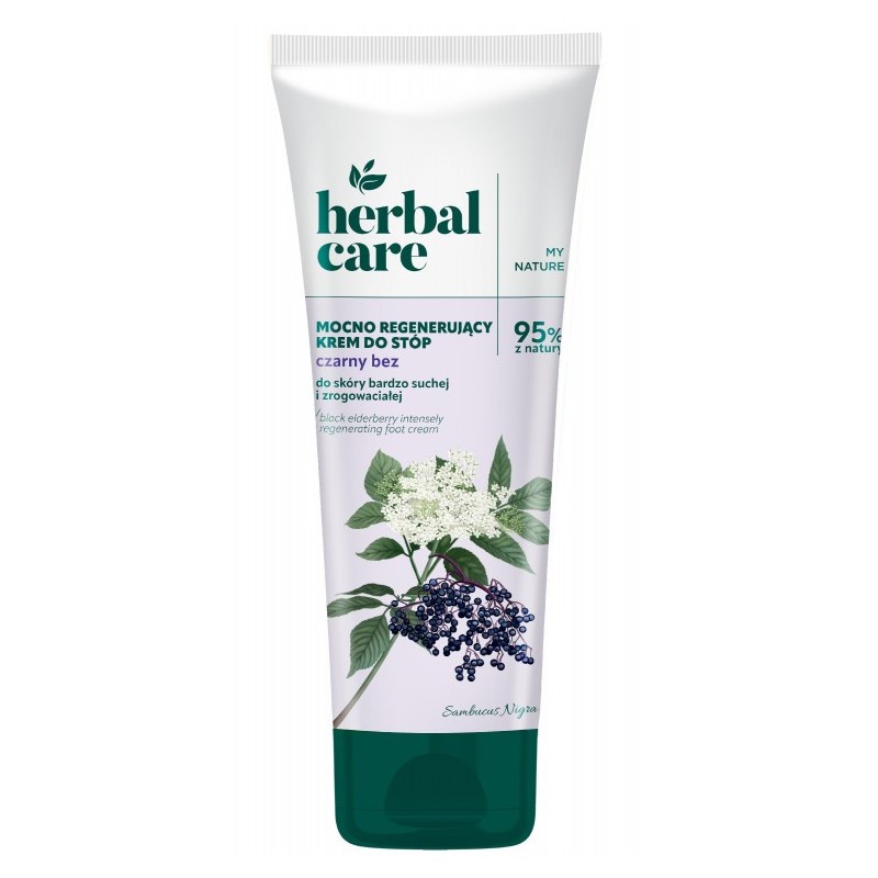 Herbal Care Krem do stóp czarny bez regenujący