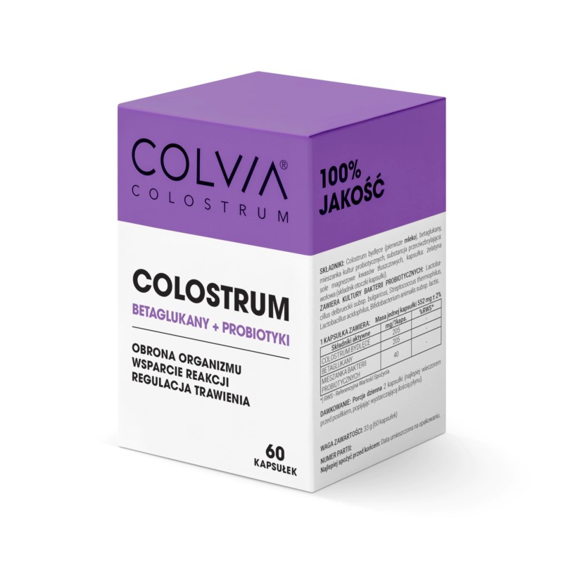Colvita Colostrum Betaglukany + Probiotyki 60 szt