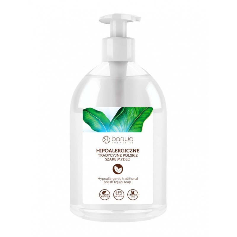 Barwa Szare mydło w płynie 500 ml hipoalergiczne