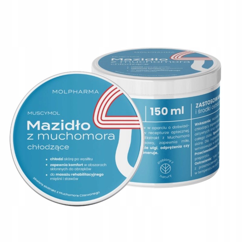Molpharma Mazidło z Muchomora Chłodzące 150 ml Molpharma Mazidło z Muchomora Chłodzące 150 ml