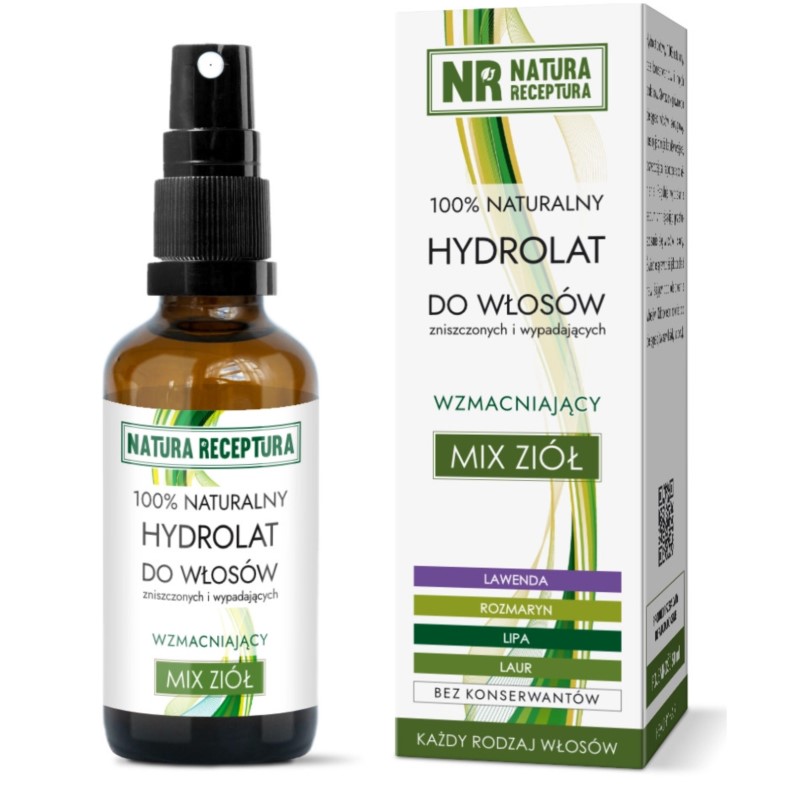 Natura Receptura Hydrolat do włosów MIX ZIÓŁ 100 m