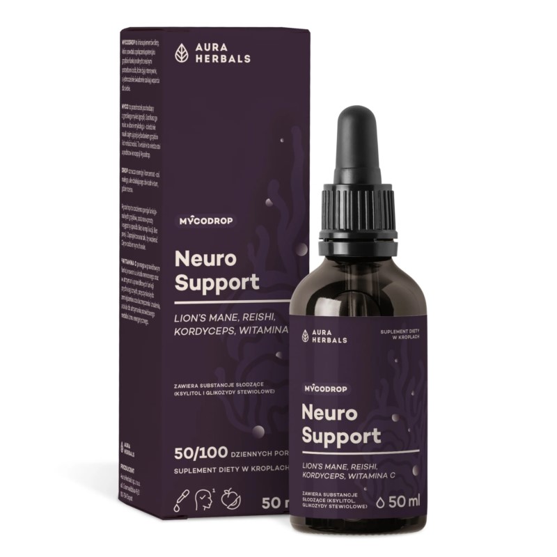 Aura Herbals Neuro Support 50 ml Reisi Kordyceps Aura Herbals Neuro Support 50 ml Reisi Kordyceps