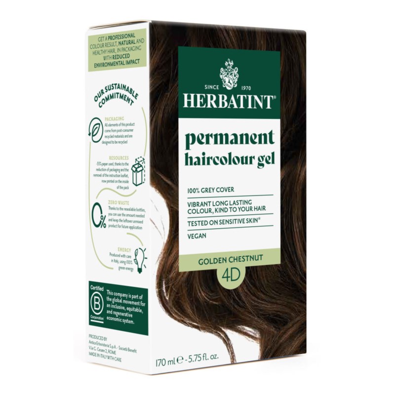 Herbatint Farba w żelu 4D Złoty Kasztan 170 ml