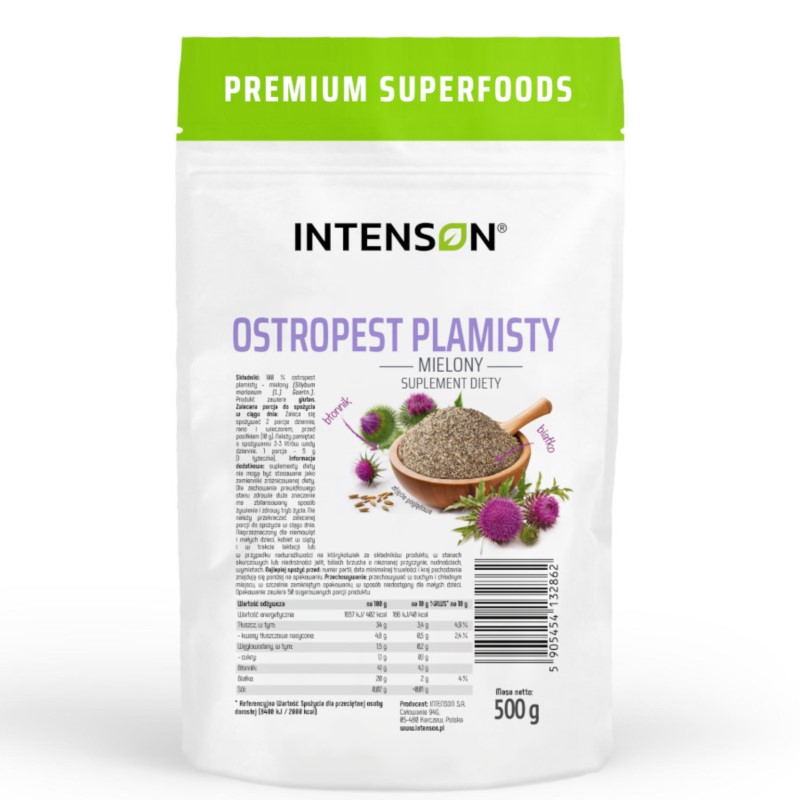 Intenson Ostropest Plamisty mielony 500 g
