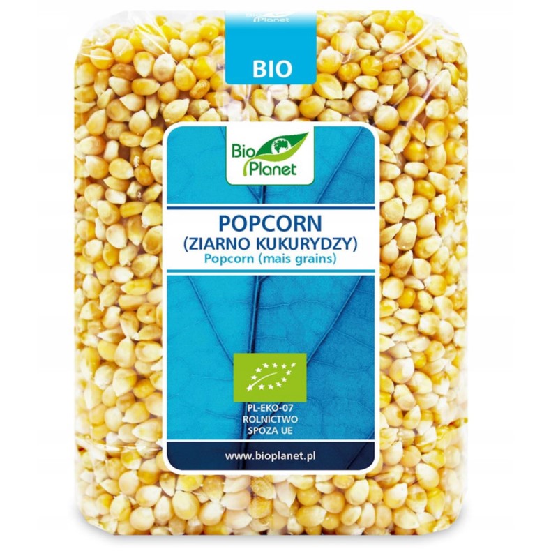 BIO PLANET Popcorn (ziarno kukurydzy) BIO 1kg