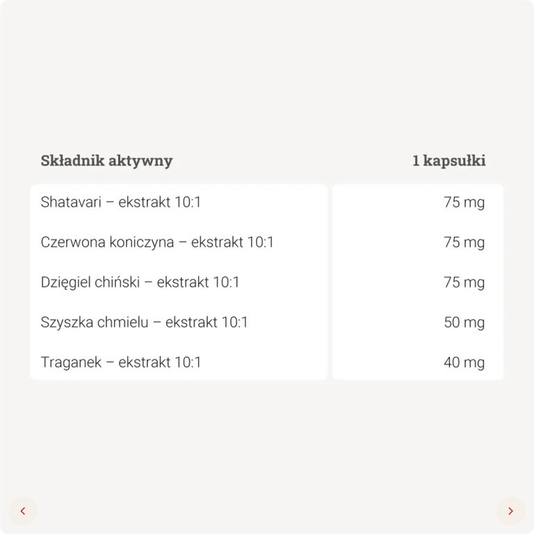Panaseus Menopauza 50  k dla kobiet