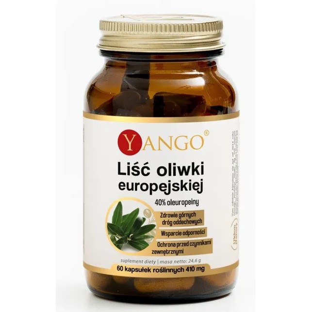 Yango Liść Oliwki Europejskiej 40% 410 mg 60 k Yango Liść Oliwki Europejskiej 40% 410 mg 60 k