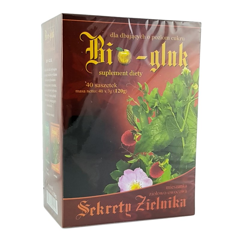 Asz Sekrety Zielnika Bio-Gluk 40X3G Cukier, Jelita