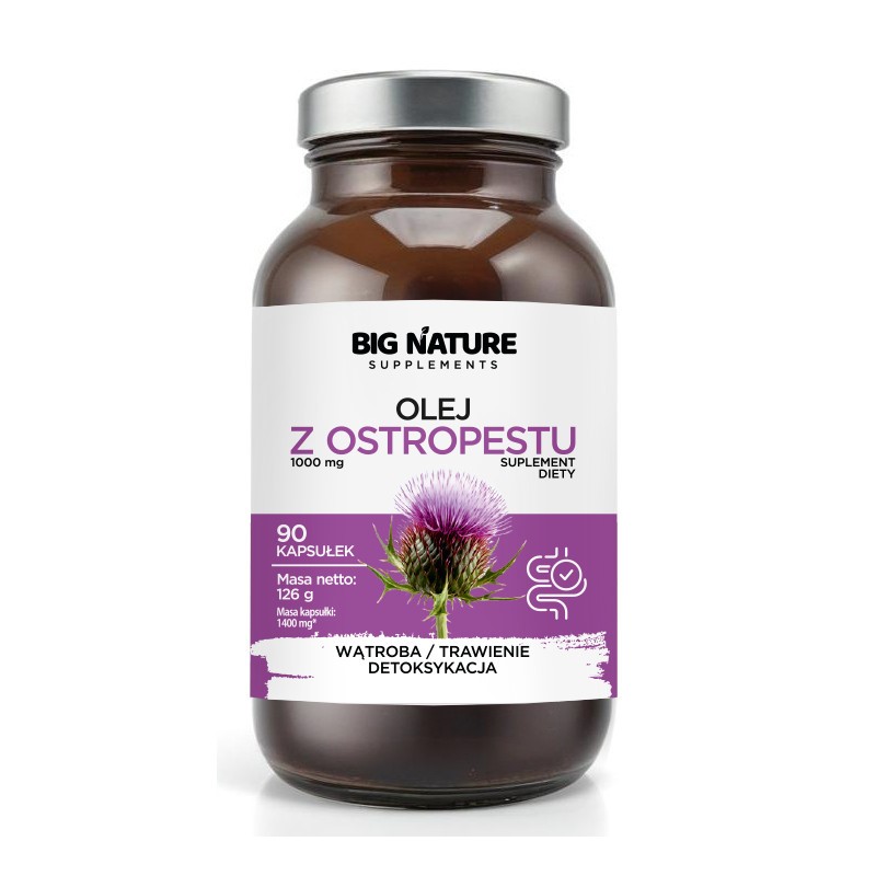 Big Nature Olej z ostropestu kapsułki 90 szt.
