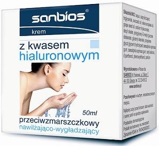 Sanbios Krem Z Kwasem Hialuronowym 50 ml nawilża