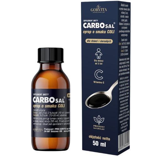 Gorvita Carbosal Syrop 50 ml smak coli Gorvita Carbosal Syrop 50 ml smak coli