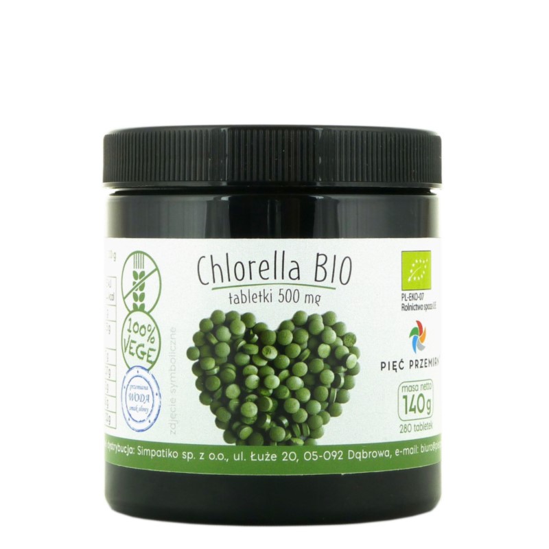 Pięć Przemian Chlorella Bio tabletki 140 g Pięć Przemian Chlorella Bio tabletki 140 g