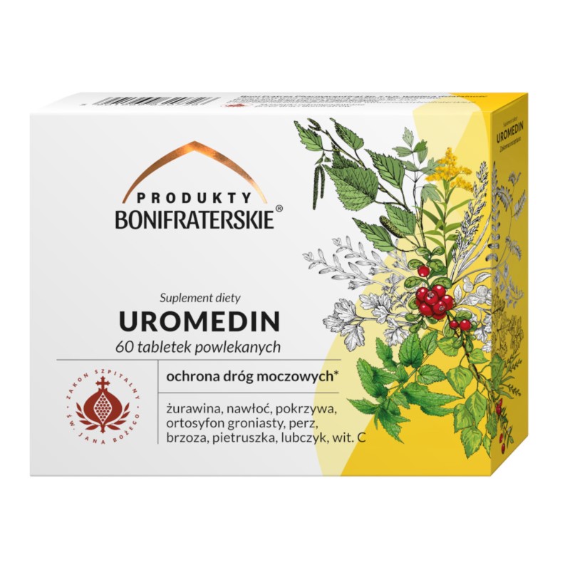 Produkty Bonifraterskie Uromedin 60 tab. Produkty Bonifraterskie Uromedin 60 tab.