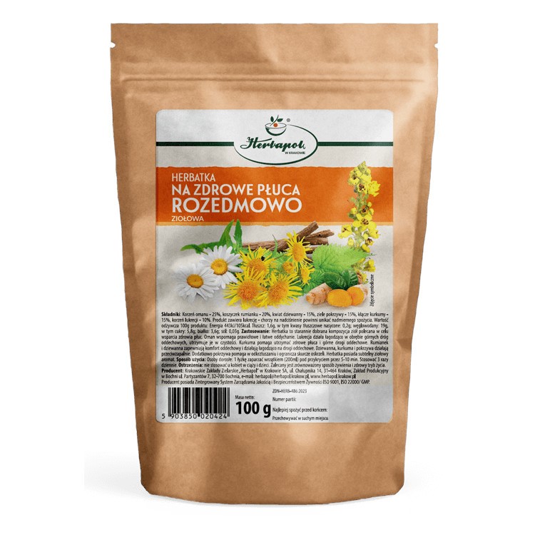 Herbatka na zdrowe płuca rozedmowo 100 g