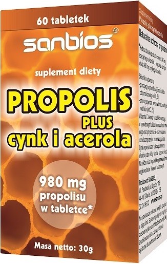 Sanbios Propolis Plus Wit C Cynk 60 T