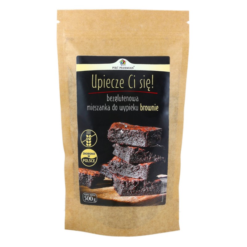 Pięć Przemian Mieszanka do wypieku Brownie 500g Pięć Przemian Mieszanka do wypieku Brownie 500g