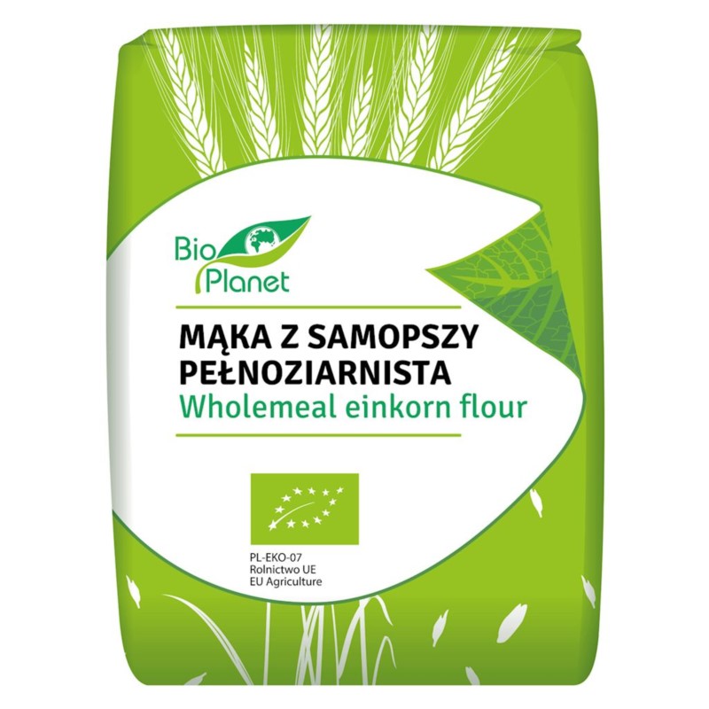 BIO PLANET Mąka z Samposzy Pełnoziarnista BIO 1kg BIO PLANET Mąka z Samposzy Pełnoziarnista BIO 1kg