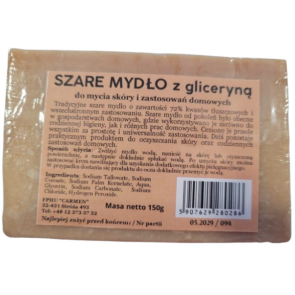 Carmen Szare Mydło Z Gliceryną 150G