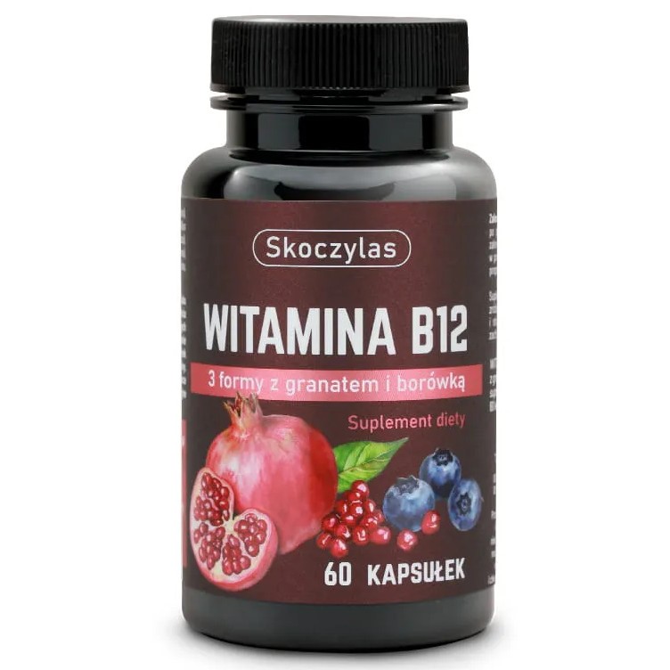 Skoczylas Witamina B12 3 formy z granatem i borówk Skoczylas Witamina B12 3 formy z granatem i borówk
