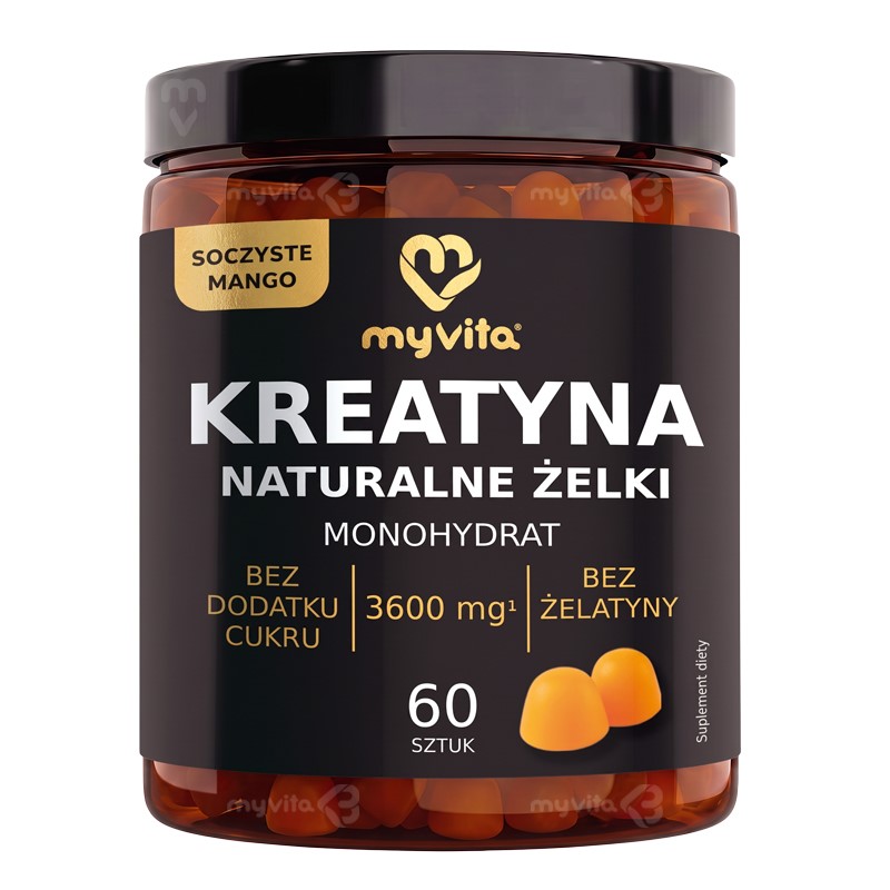 Myvita Żelki Naturalne Kreatyna 60 szt Myvita Żelki Naturalne Kreatyna 60 szt