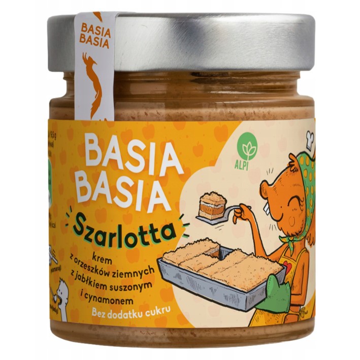 Basia krem z orzechów ziemnych Szarlotta 195 g Basia krem z orzechów ziemnych Szarlotta 195 g