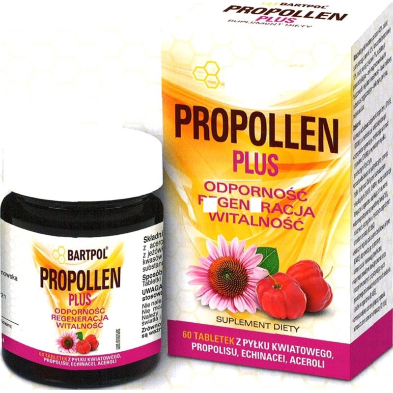 Bartpol Propollen Plus 60 tab odporość regeneracja Bartpol Propollen Plus 60 tab odporość regeneracja