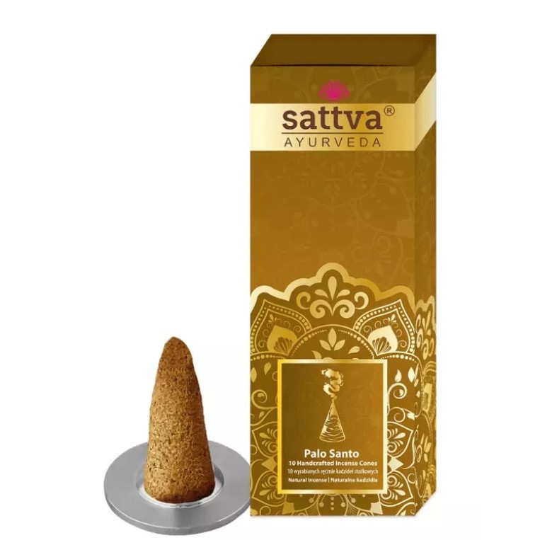Sattva Kadzidła Stożkowe Cones Palo Santo 10 szt Sattva Kadzidła Stożkowe Cones Palo Santo 10 szt