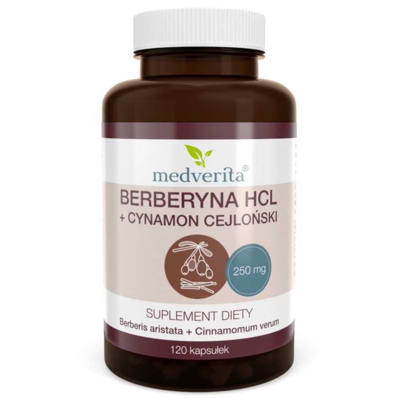 Medverita Berberyna HCL 98% + Cynamon 120 k Medverita Berberyna HCL 98% + Cynamon 120 k