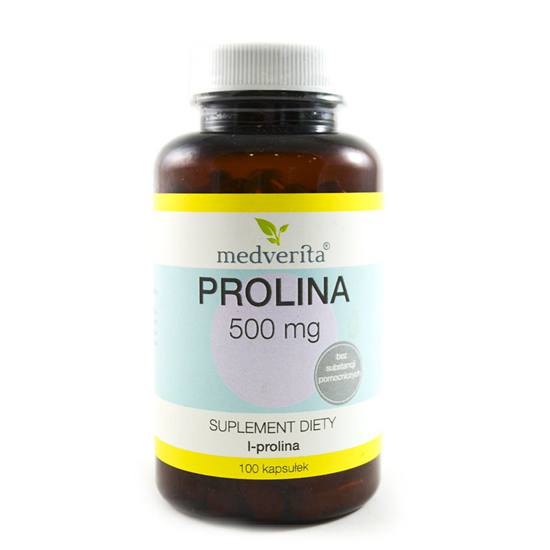 Medverita Prolina 500 mg 100 kap l-prolina Medverita Prolina 500 mg 100 kap l-prolina