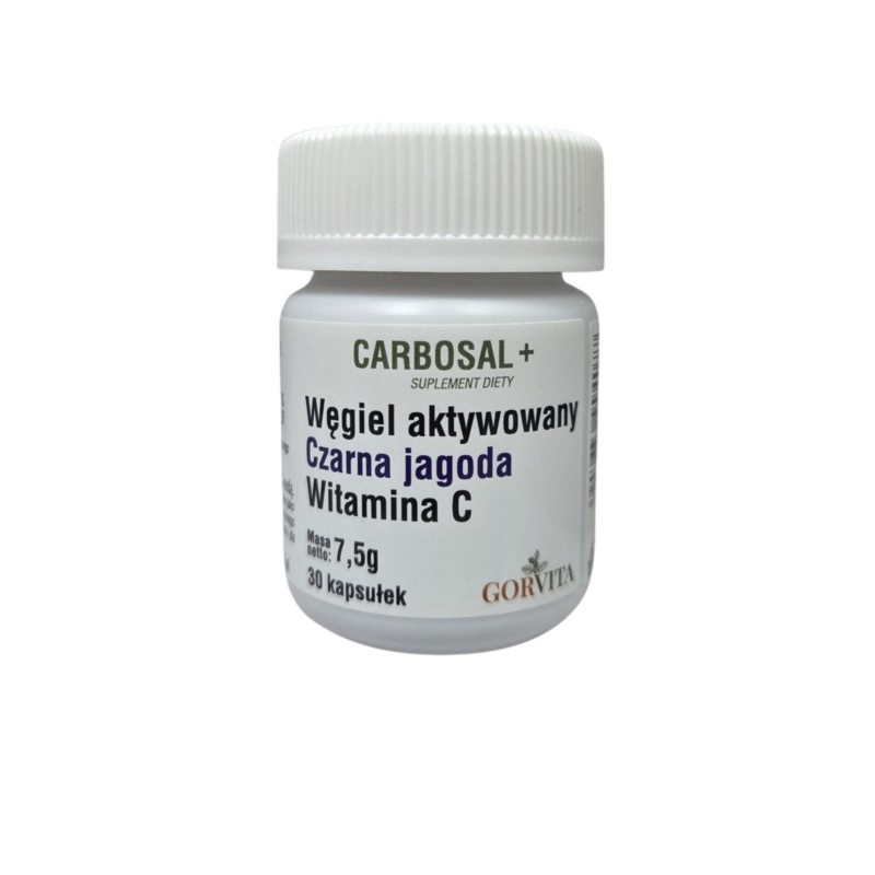 Gorvita CarboSal z Czarną Jagodą 30 kap