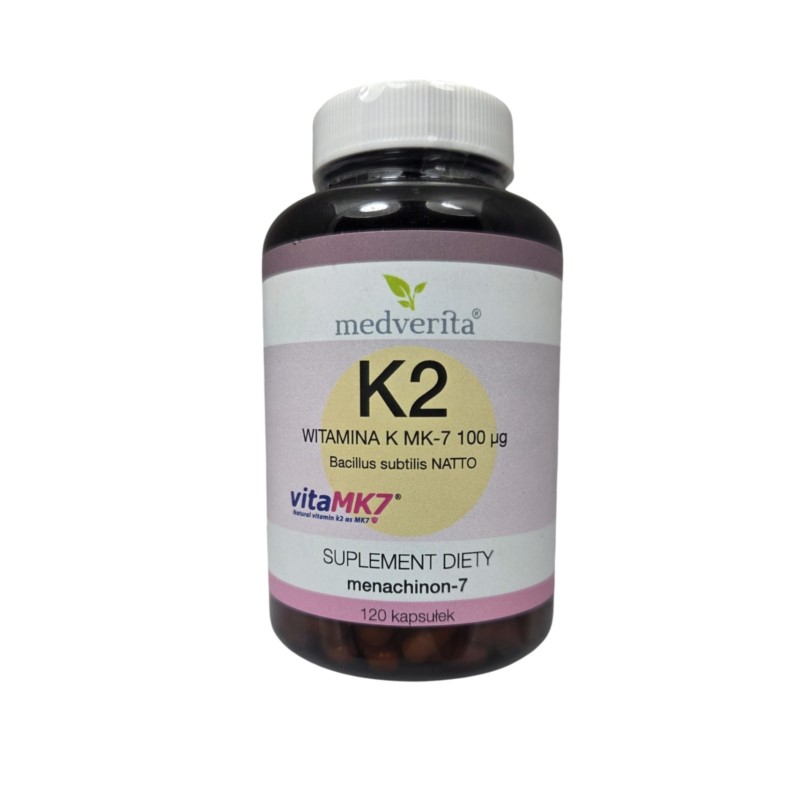 Medverita Witamina K2 MK7 100ug 120 K Medverita Witamina K2 MK7 100ug 120 K