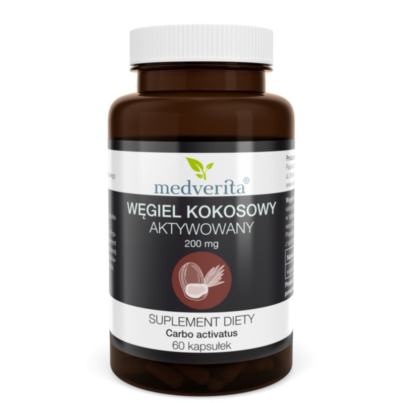 Medverita Węgiel Kokosowy aktywowany 120 k Medverita Węgiel Kokosowy aktywowany 120 k