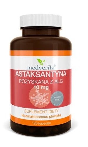 Medverita Astaksantyna z alg 10 mg 120 k Medverita Astaksantyna z alg 10 mg 120 k