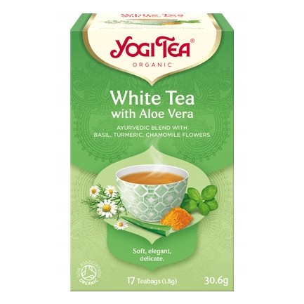 Yogi Tea Herbata White Tea With Aloe Bio 17X1,8 G Yogi Tea Herbata White Tea With Aloe Bio 17X1,8 G