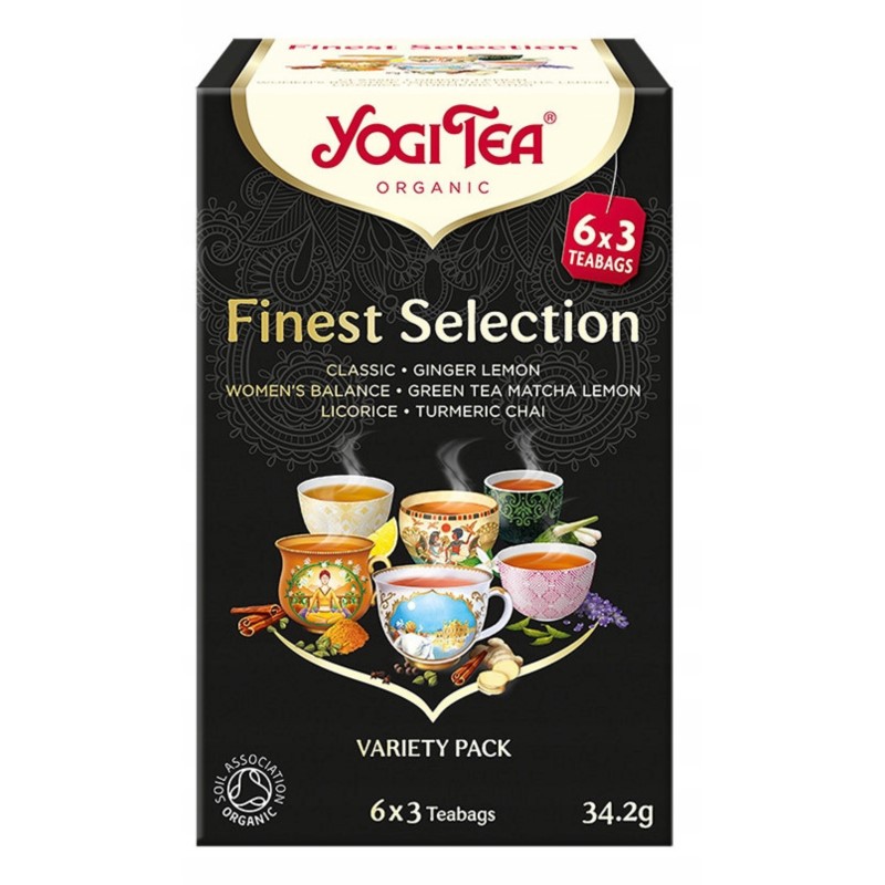 Yogi Tea Herbata Finest Selection zestaw 6X3 g Yogi Tea Herbata Finest Selection zestaw 6X3 g