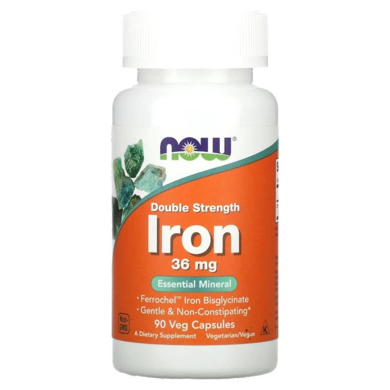 Now Foods Iron 36 mg  90 K