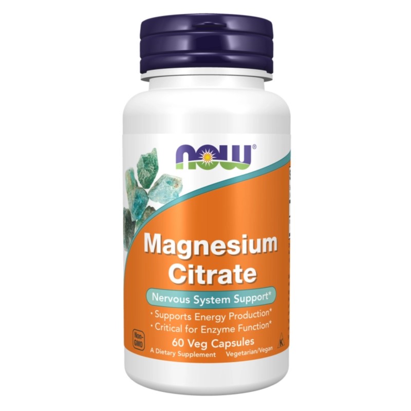 Now Foods Magnesium Citrate 60 kapsułek Now Foods Magnesium Citrate 60 kapsułek