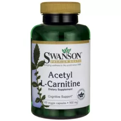 SWANSON ALC ACETYL L-KARNITYNY 500MG 100KAPS.