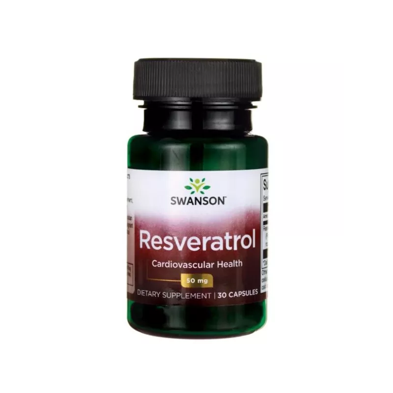 SWANSON RESWERATROL 50MG 30 KAP