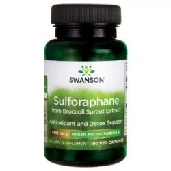 SWANSON SULFORAFAN KIEŁKI BROKUŁA 400MCG 60 KAPS.