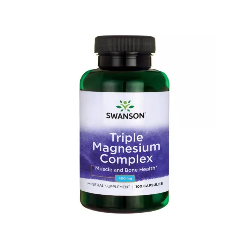 SWANSON TRIPLE MAGNESIUM COMPLEX 400MG/100 KAPS. SWANSON TRIPLE MAGNESIUM COMPLEX 400MG/100 KAPS.